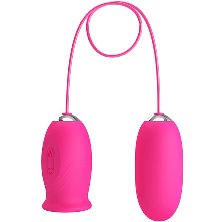 PRETTY LOVE - OVO VIBRADOR DAISY + LÍNGUA ESTIMULANTE DE CLITÓRIS ROSA 1