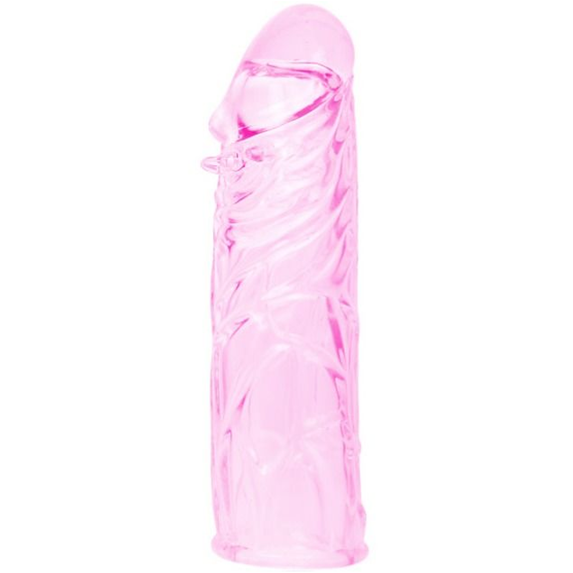 BAILE - CAPA PARA O PÉNIS EM SILICONE ESTIMULANTE ROSA 13 CM 1