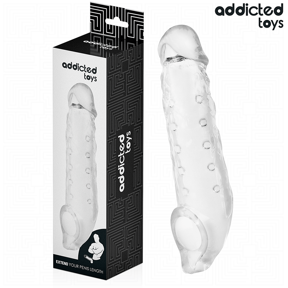 ADDICTED TOYS - BAINHA DE PÊNIS TRANSPARENTE TAMANHO M 27 CM 1