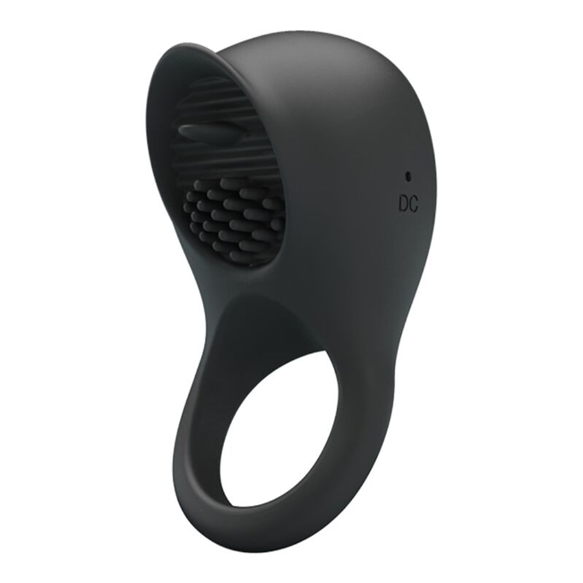 PRETTY LOVE - ANEL PARA PÉNIS VIBRANTE COM LÍNGUA PRETA 1