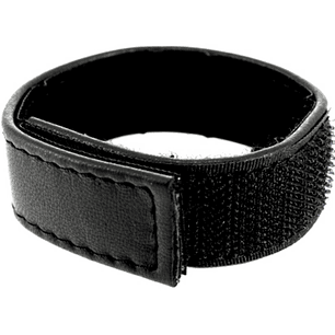 LEATHER BODY - CINTA DE COURO AJUSTVEL COM VELCRO PARA PÊNIS PRETO