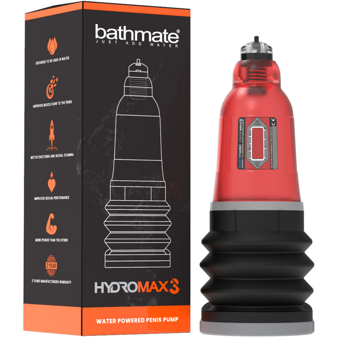 BATHMATE - HYDROMAX 3 VERMELHO 1