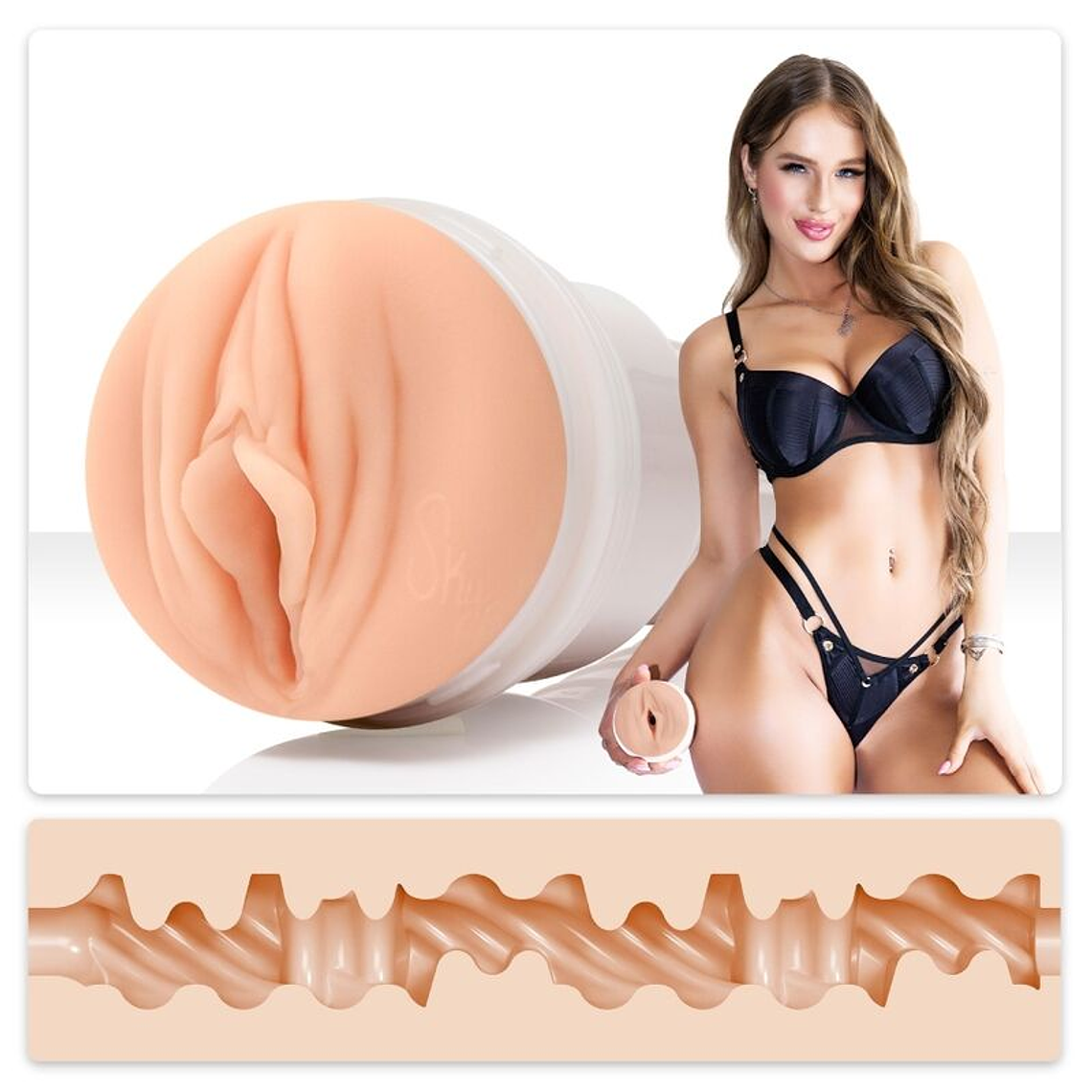 Fleshlight Sky Bri | Masturbador Realista | Molde da Estrela Adulta 1