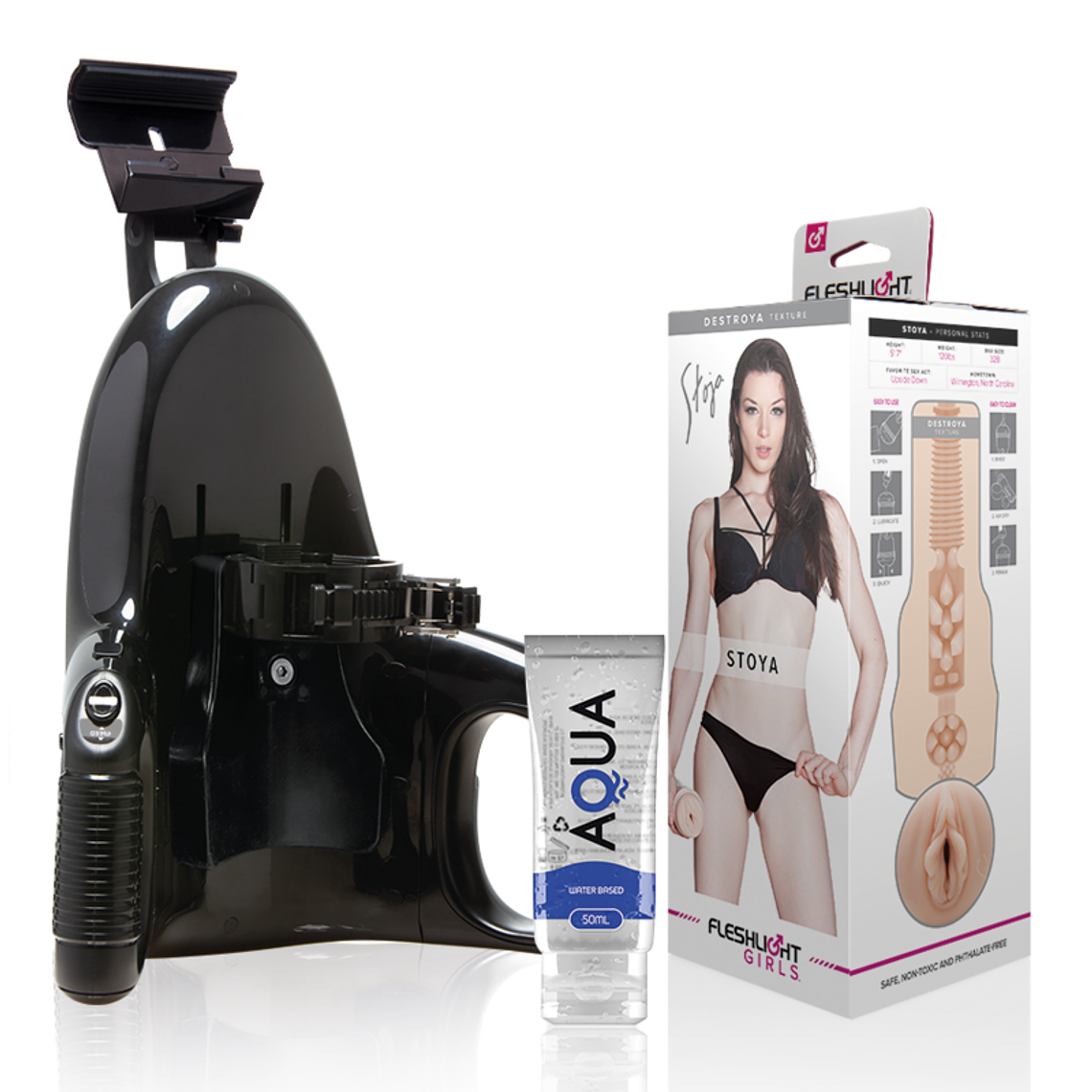 Kit Fleshlight Stoya Destroya + Universal Launch | Experiência Automatizada 1