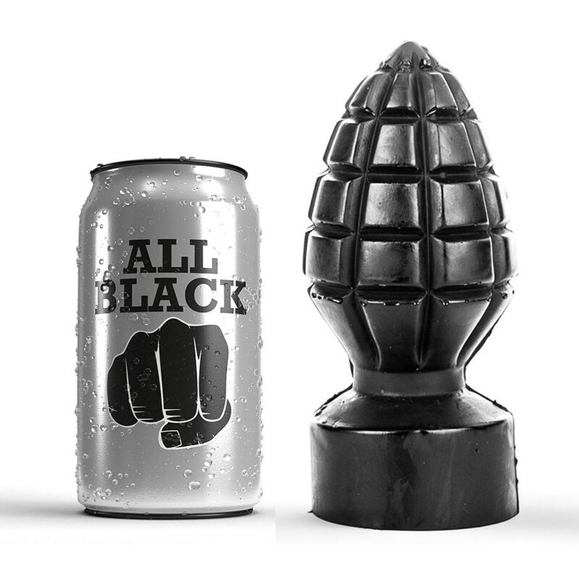 ALL BLACK - PLUG ANAL 14 CM 1