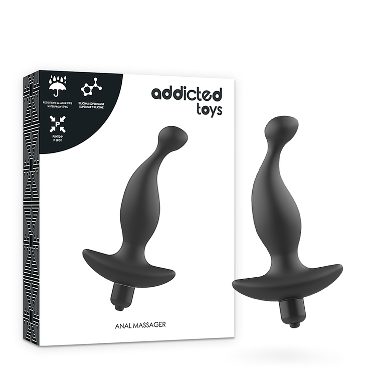 ADDICTED TOYS - MASSAGER ANAL COM VIBRATIONMODEL PRETO 1 1