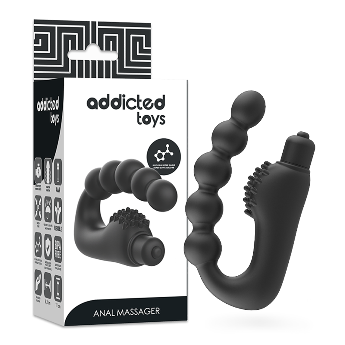 ADDICTED TOYS - MASSAGER ANAL PROSTTICO COM VIBRAO 1