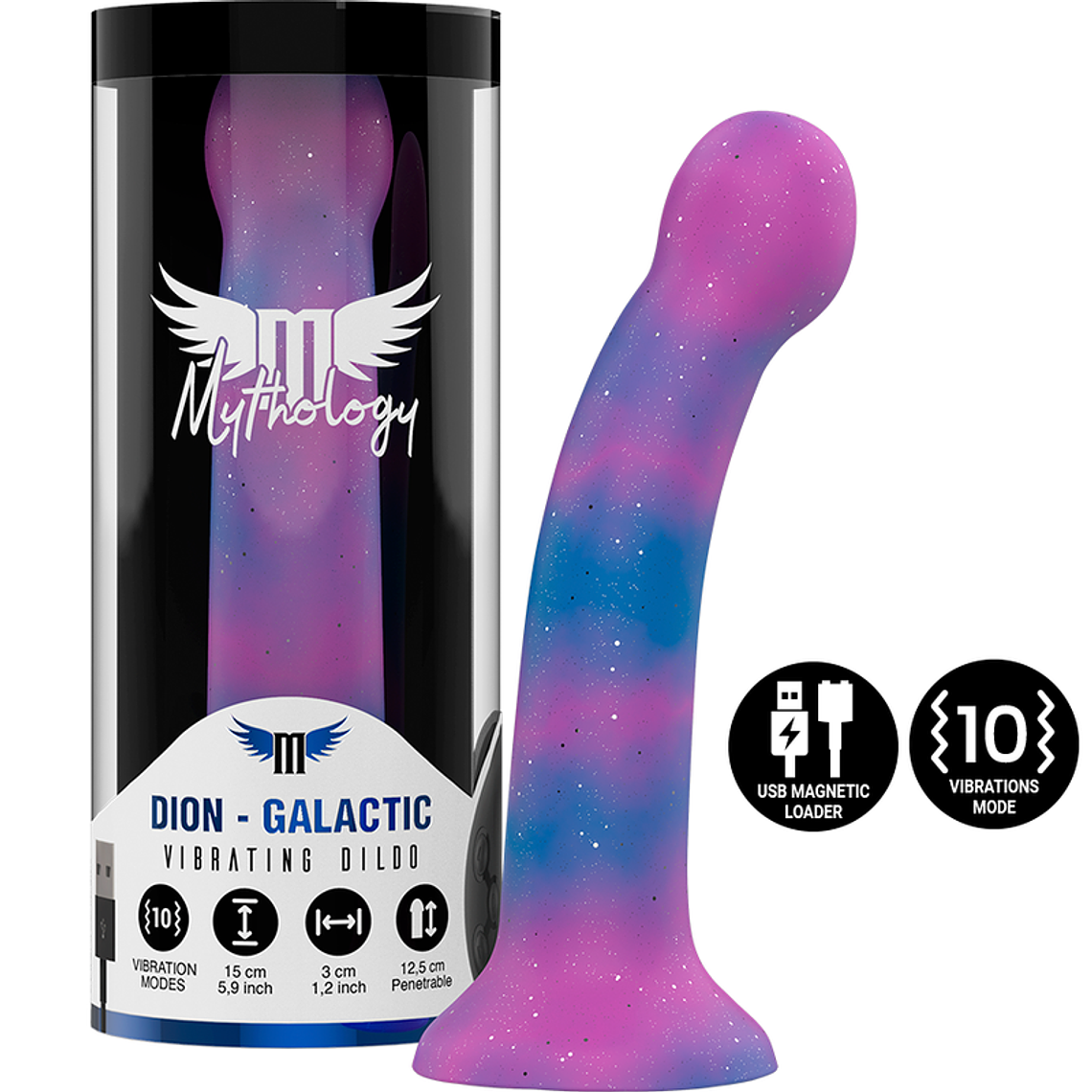 MYTHOLOGY - DION GALACTIC DILDO S - VIBRADOR WATCHME TECNOLOGIA SEM FIO COMPATÍVEL 1