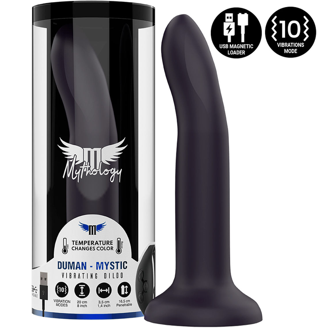 MYTHOLOGY - DUMAN MYSTIC DILDO L - VIBRADOR COMPATÍVEL COM A TECNOLOGIA WATCHME WIRELESS 1