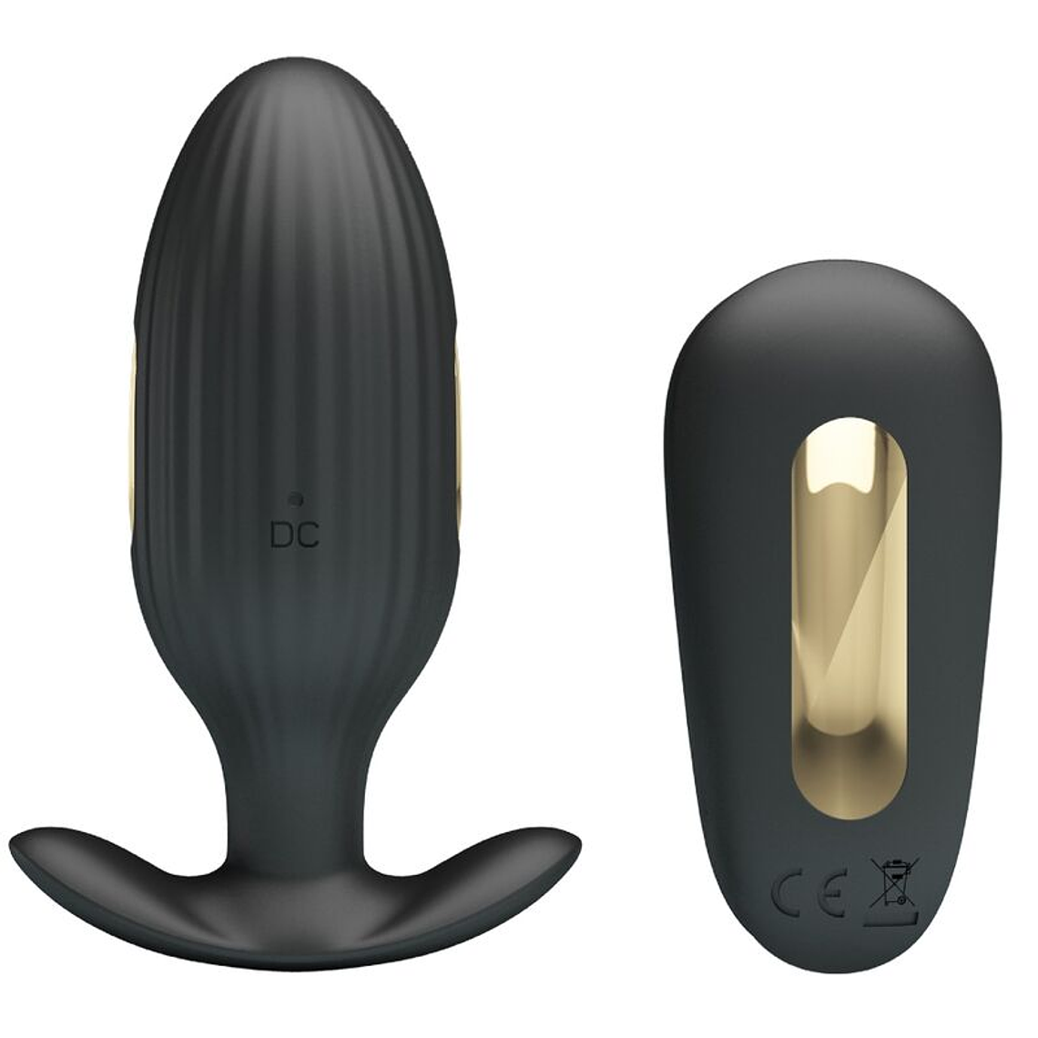 PRETTY LOVE - VIBRADOR RECARREGVEL ANAL KELLY PLUG PRETO 1