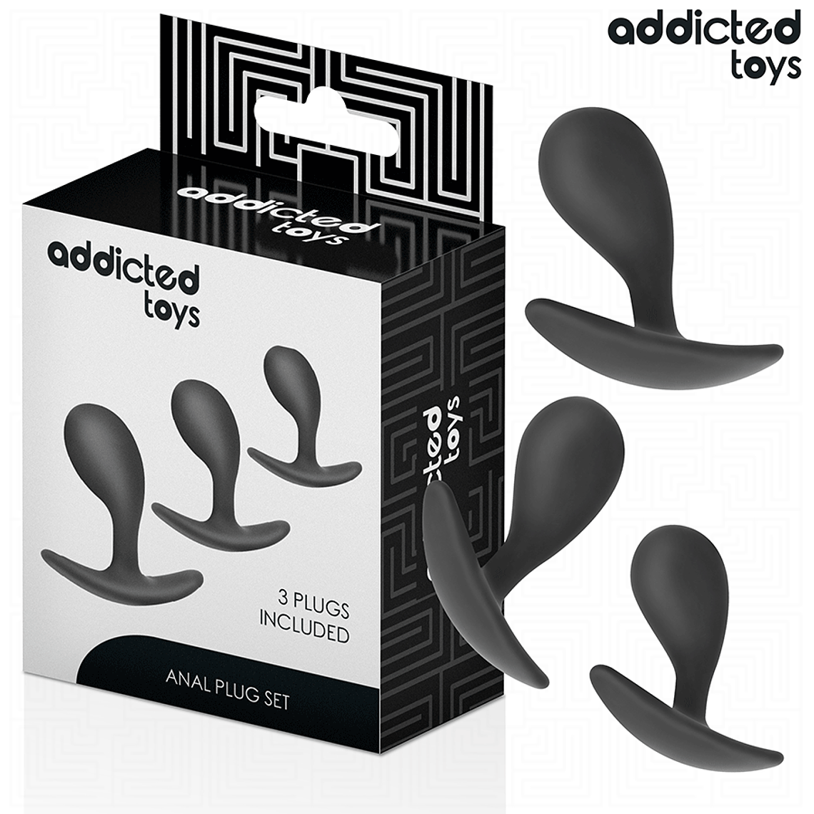 ADDICTED TOYS - CONJUNTO DE 3 PLUG ANAL MODELO 3 1