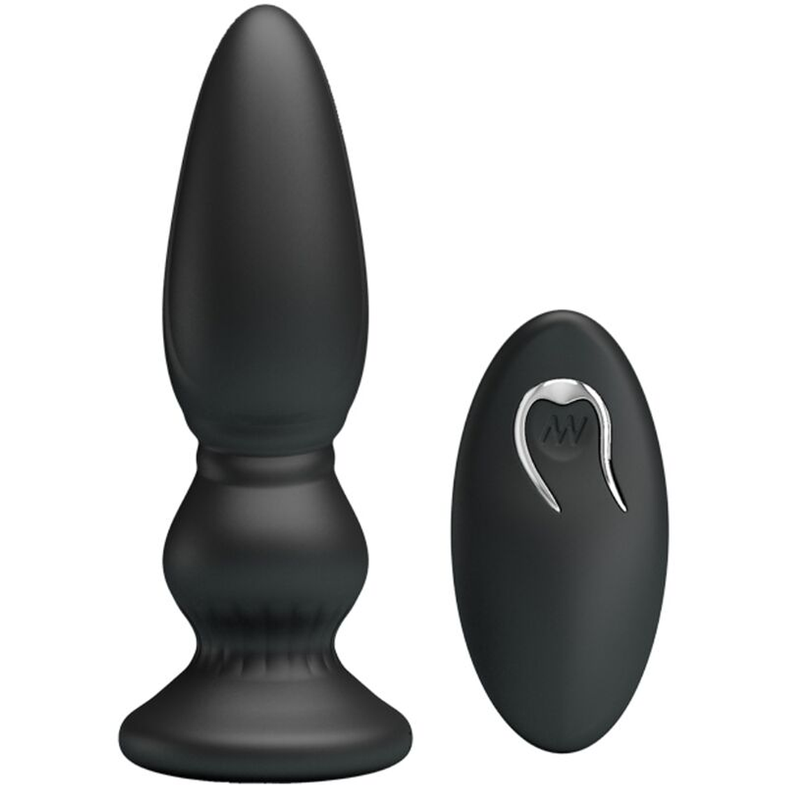 MR PLAY - PLUGUE ANAL DE CONTROLE REMOTO VIBRADOR PODEROSO PRETO 1