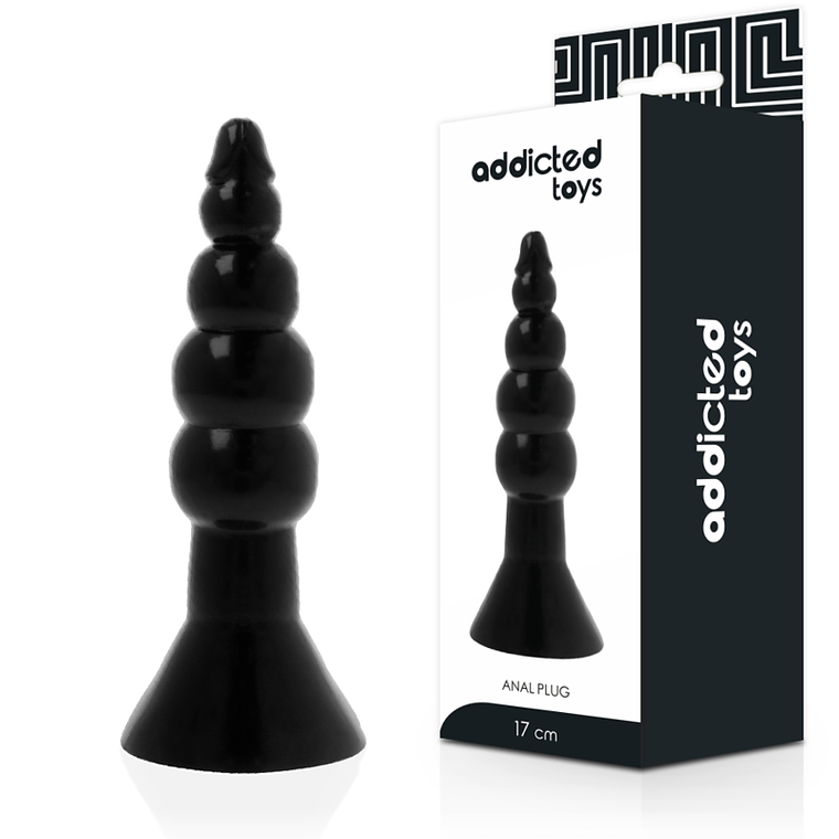 ADDICTED TOYS - PLUG ANAL 17 CM PRETO 1