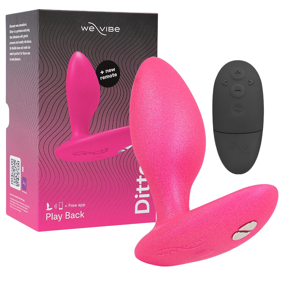 WE-VIBE - DITTO+ VIBRADOR ANAL PLUG ROSA 1