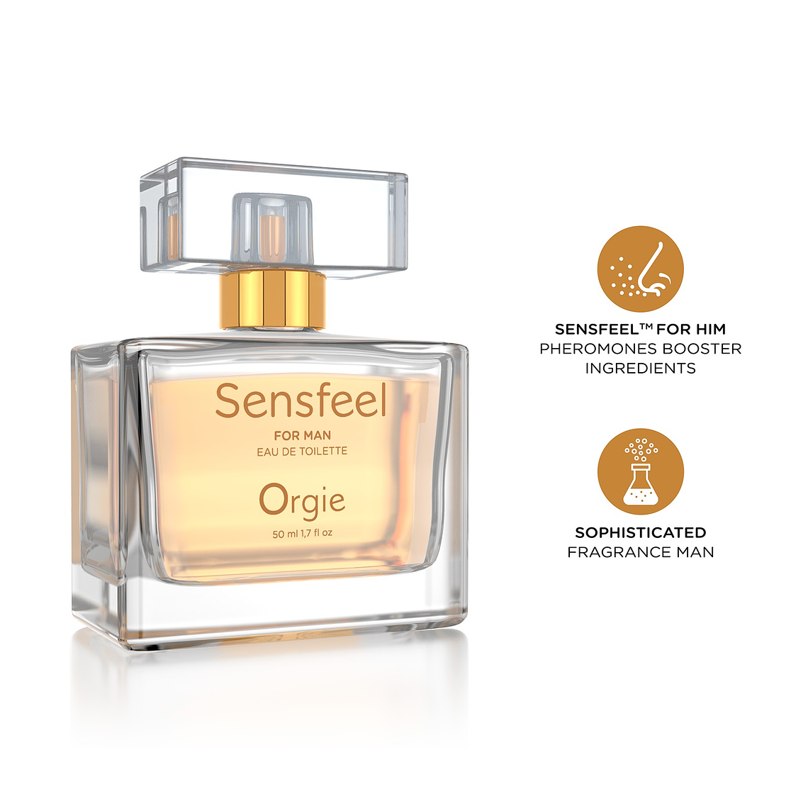 PERFUME COM FEROMONAS SENSFEEL FOR MEN 50ML ORGIE 3