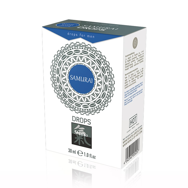 GOTAS SAMURAI DROPS FOR MEN SHIATSU™ 30ML 1