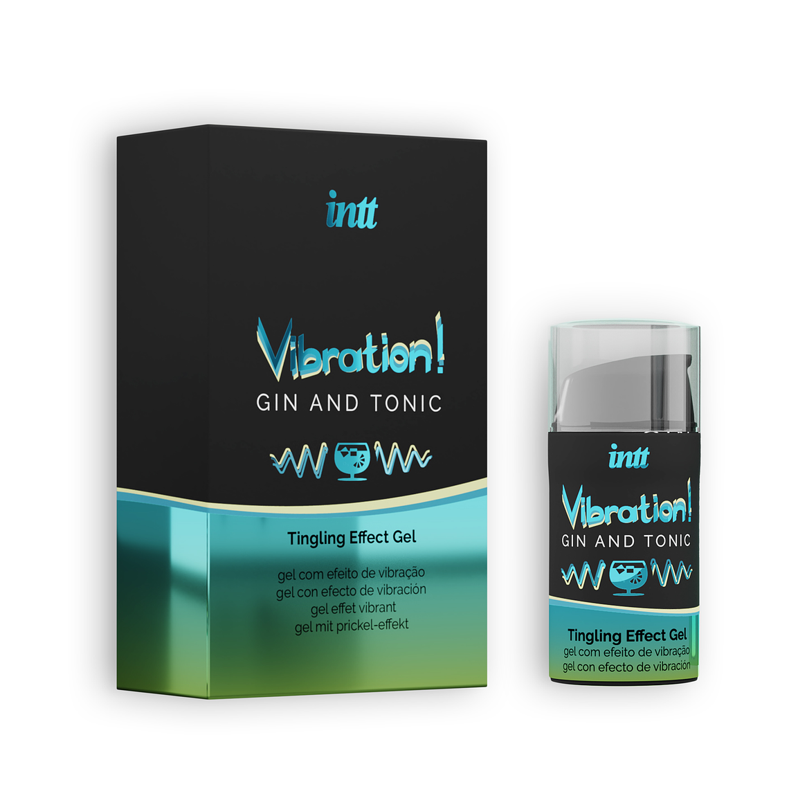 GEL COM VIBRAÇÃO VIBRATION GIN E TÓNICA INTT 15ML 2