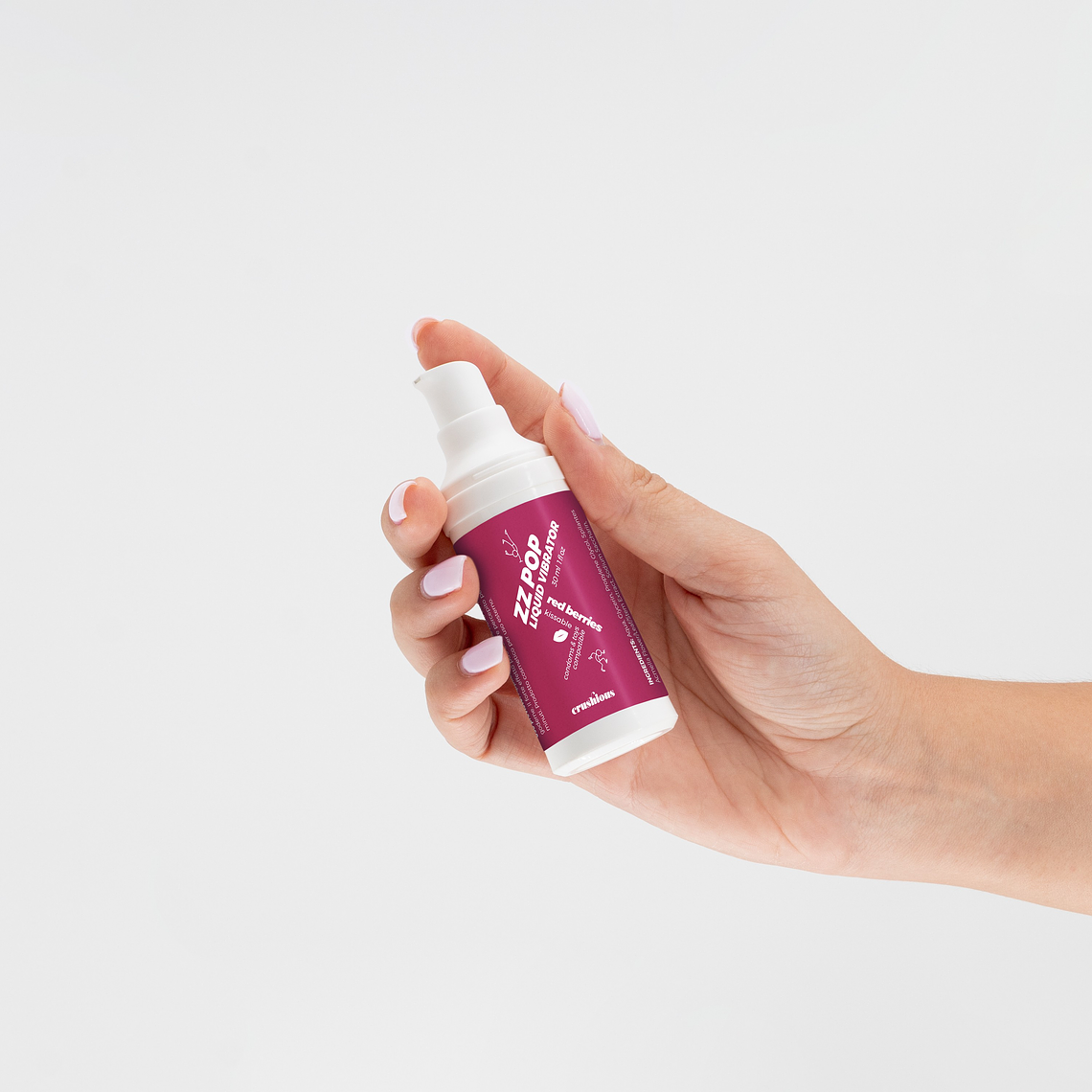 VIBRADOR LÍQUIDO ZZ POP COM AROMA FRUTOS VERMELHOS 30ML CRUSHIOUS 4