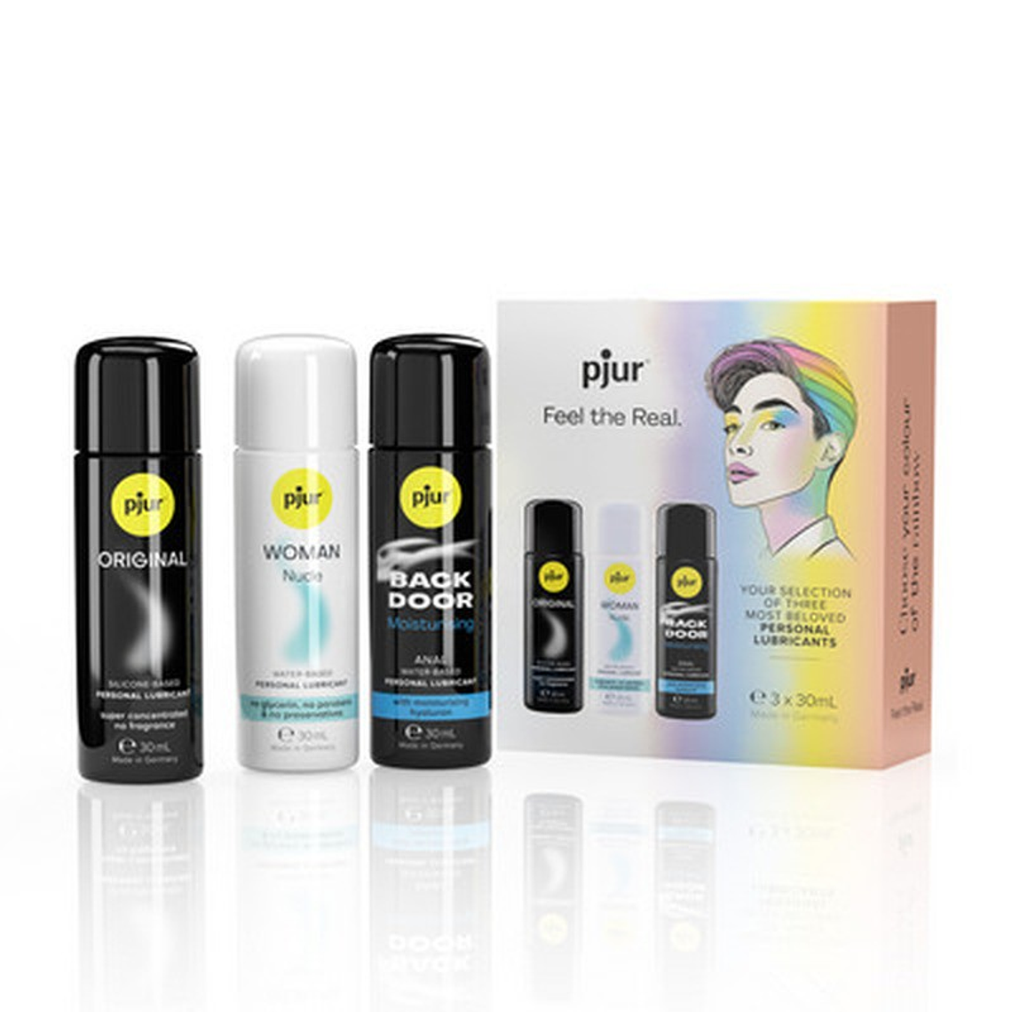 CONJUNTO DE LUBRIFICANTES PJUR PRIDE BOX - 3 X 30 ML 1