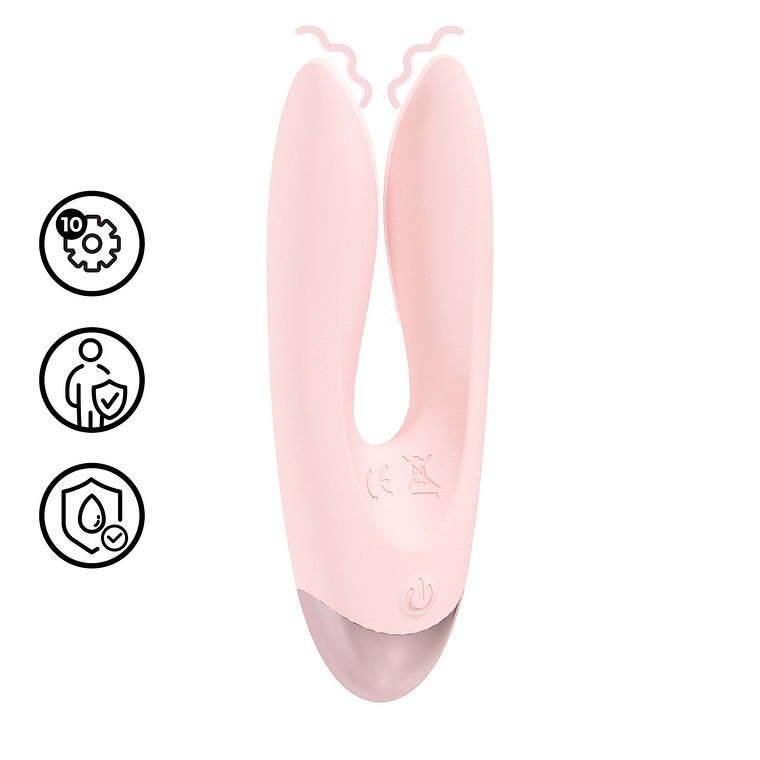 VIBRADOR AMOUR DUAL MOTOR VIBE ROSA LOVELINE  1