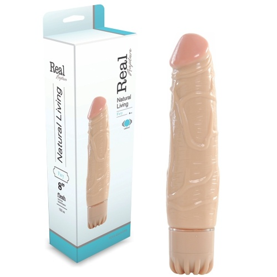 VIBRADOR REALÍSTICO REAL RAPTURE FURY 8'' 2