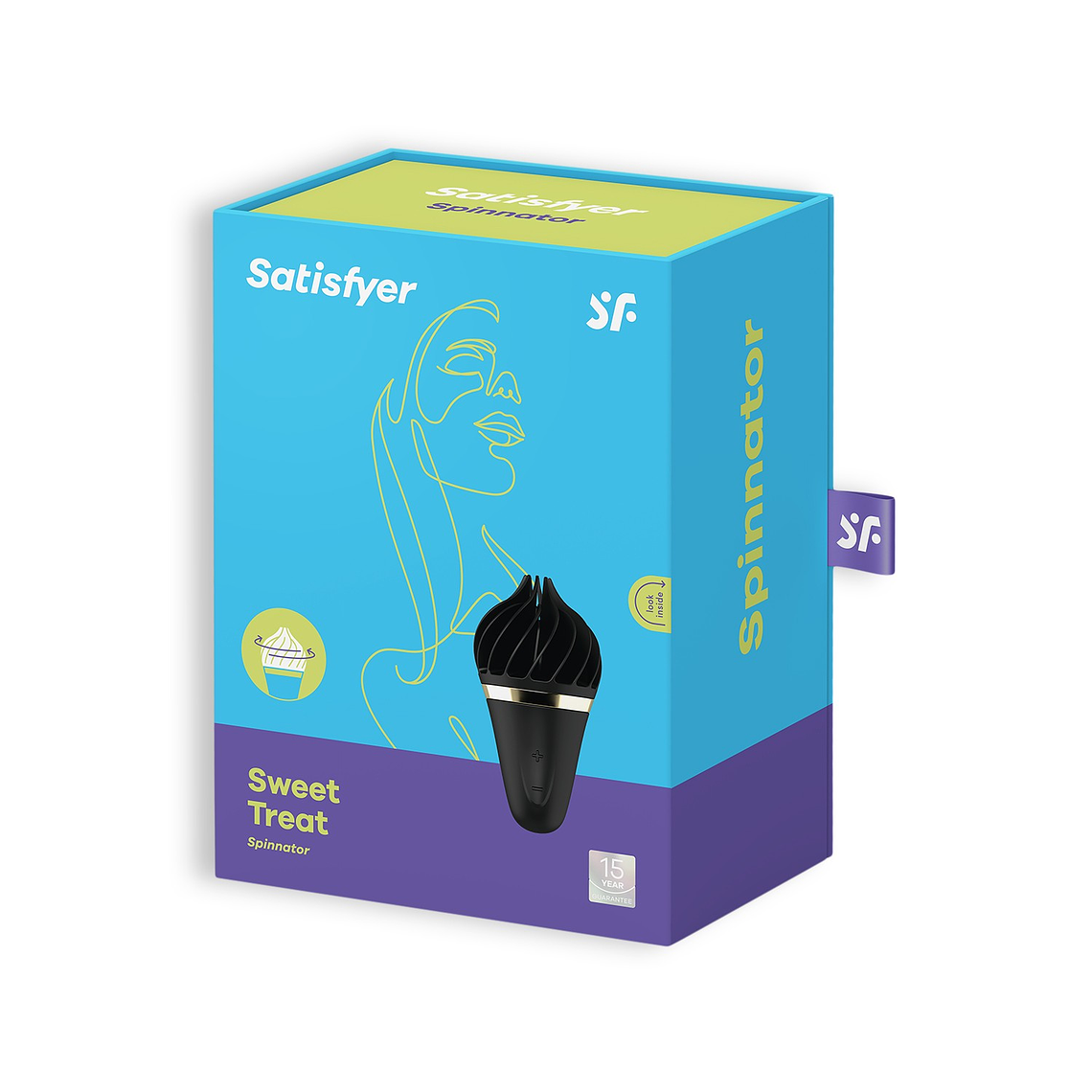ESTIMULADOR DE CLITÓRIS LAYONS SWEET TREAT COM CARREGADOR USB SATISFYER LAYONS PRETO 5