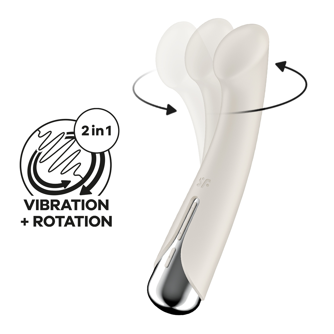 VIBRADOR SPINNING G-SPOT 1 BEGE SATISFYER 1