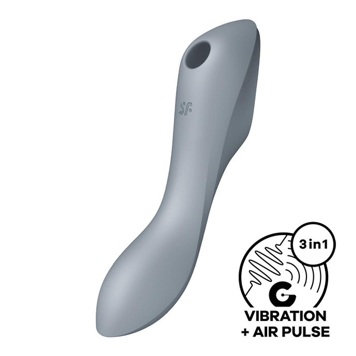 VIBRADOR CURVY TRINITY 3 SATISFYER CINZA 1