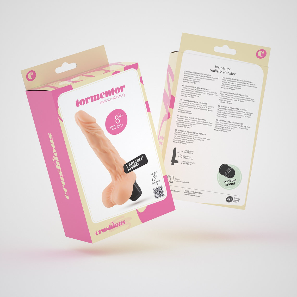 VIBRADOR REALÍSTICO TORMENTOR CRUSHIOUS 9