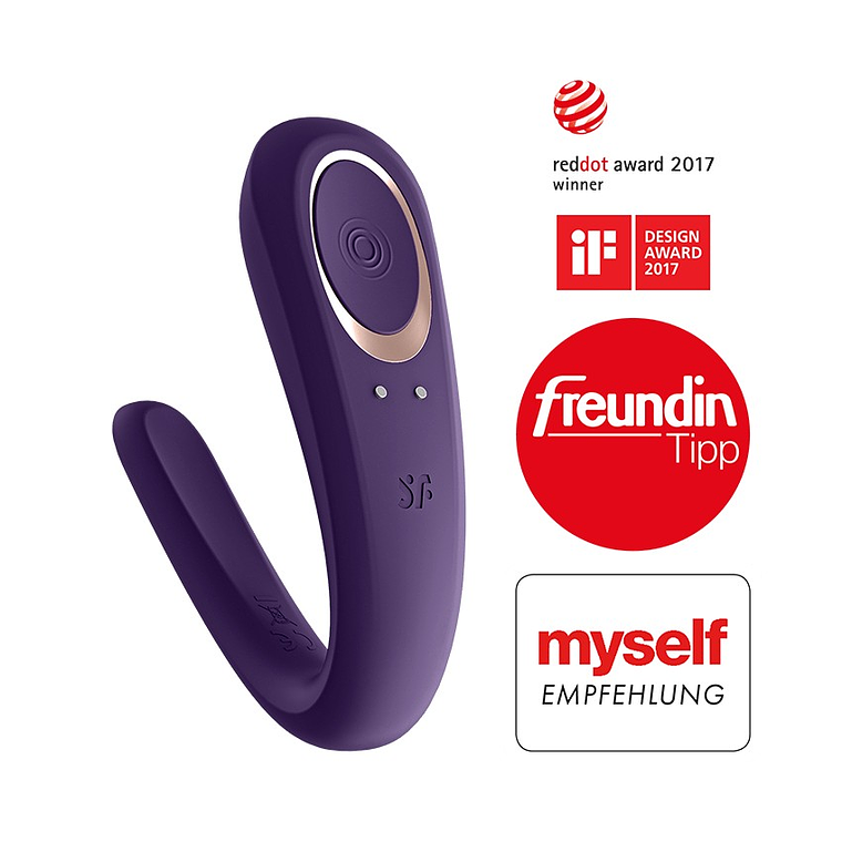 VIBRADOR PARA CASAL DOUBLE CLASSIC COM CARREGADOR USB 1