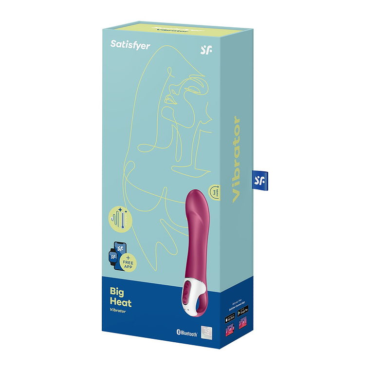 VIBRADOR BIG HEAT COM APP SATISFYER 9