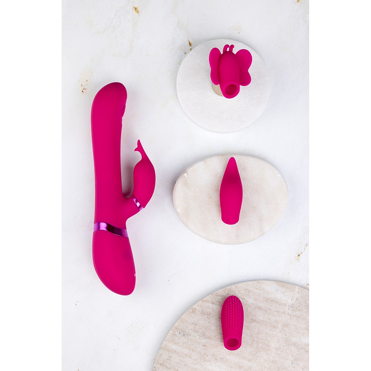 VIBRADOR ETSU PULSE WAVE G-SPOT RABBIT ROSA VIVE 6