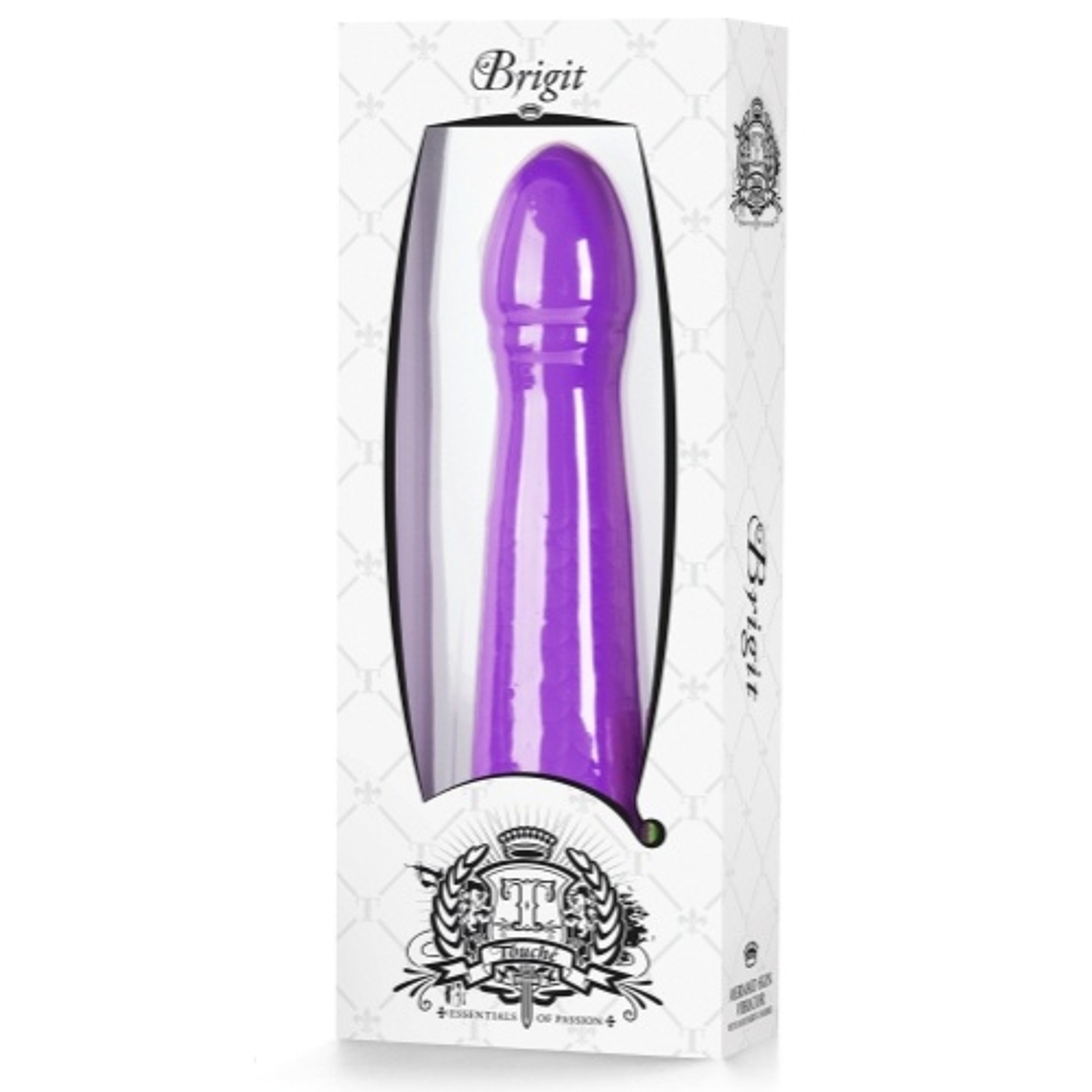 VIBRADOR BRIGIT ROXO EMBALAGEM BRANCA 2