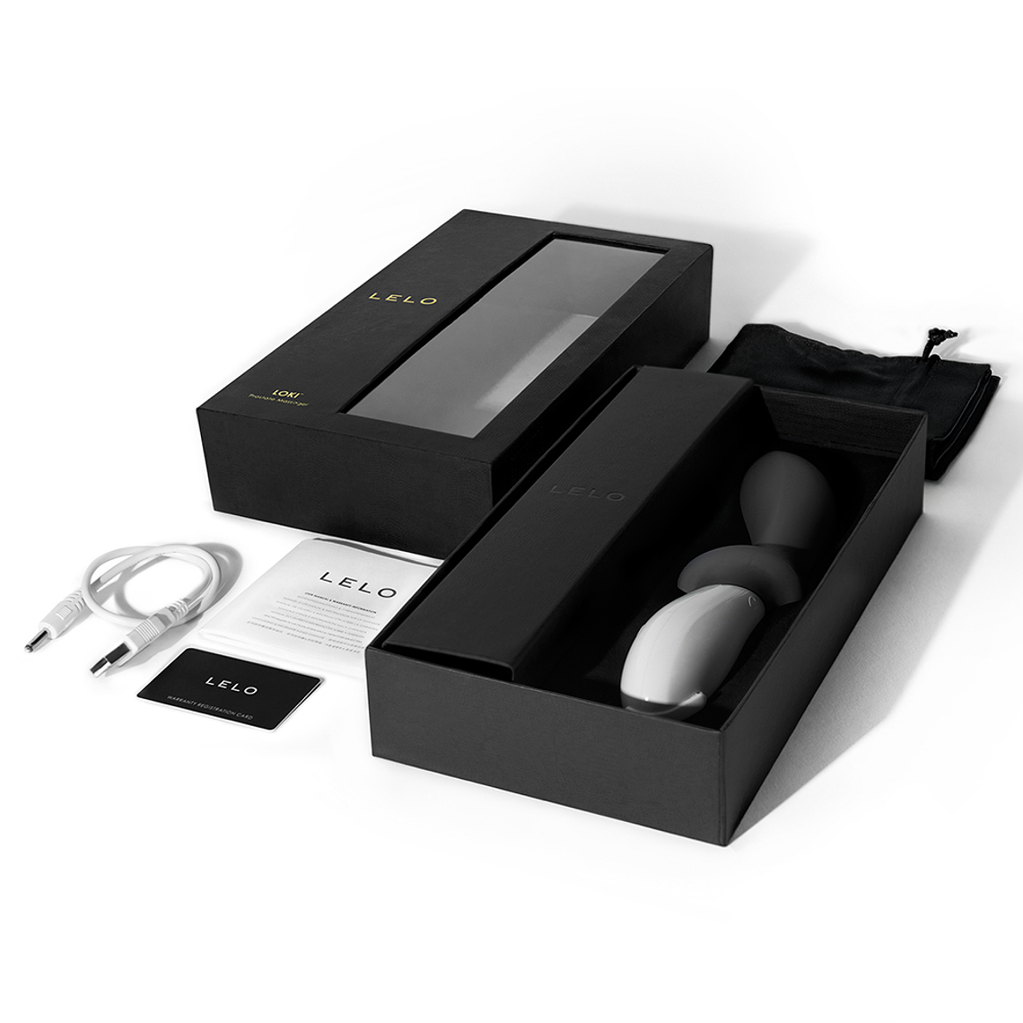 VIBRADOR RECARREGÁVEL LOKI LELO PRETO 2