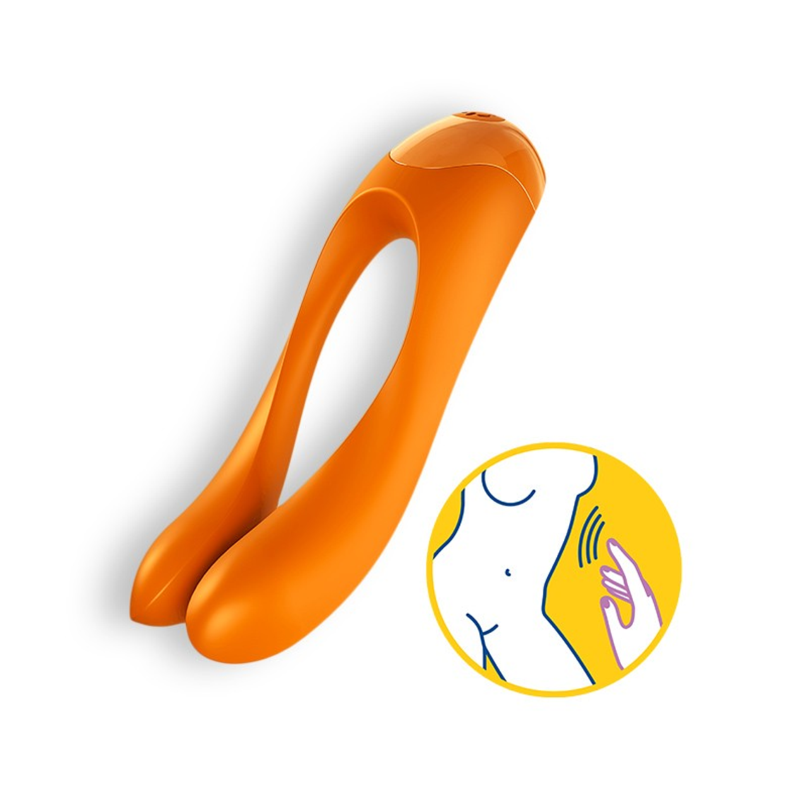 VIBRADOR CANDY CANE SATISFYER LARANJA 1