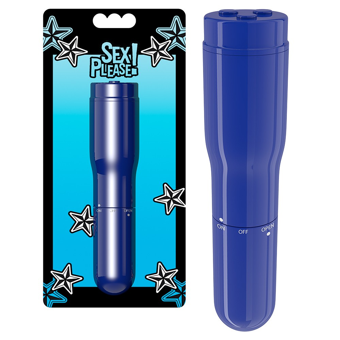 MINI VIBRADOR SEX PLEASE! SWEET SENSATIONS AZUL 2