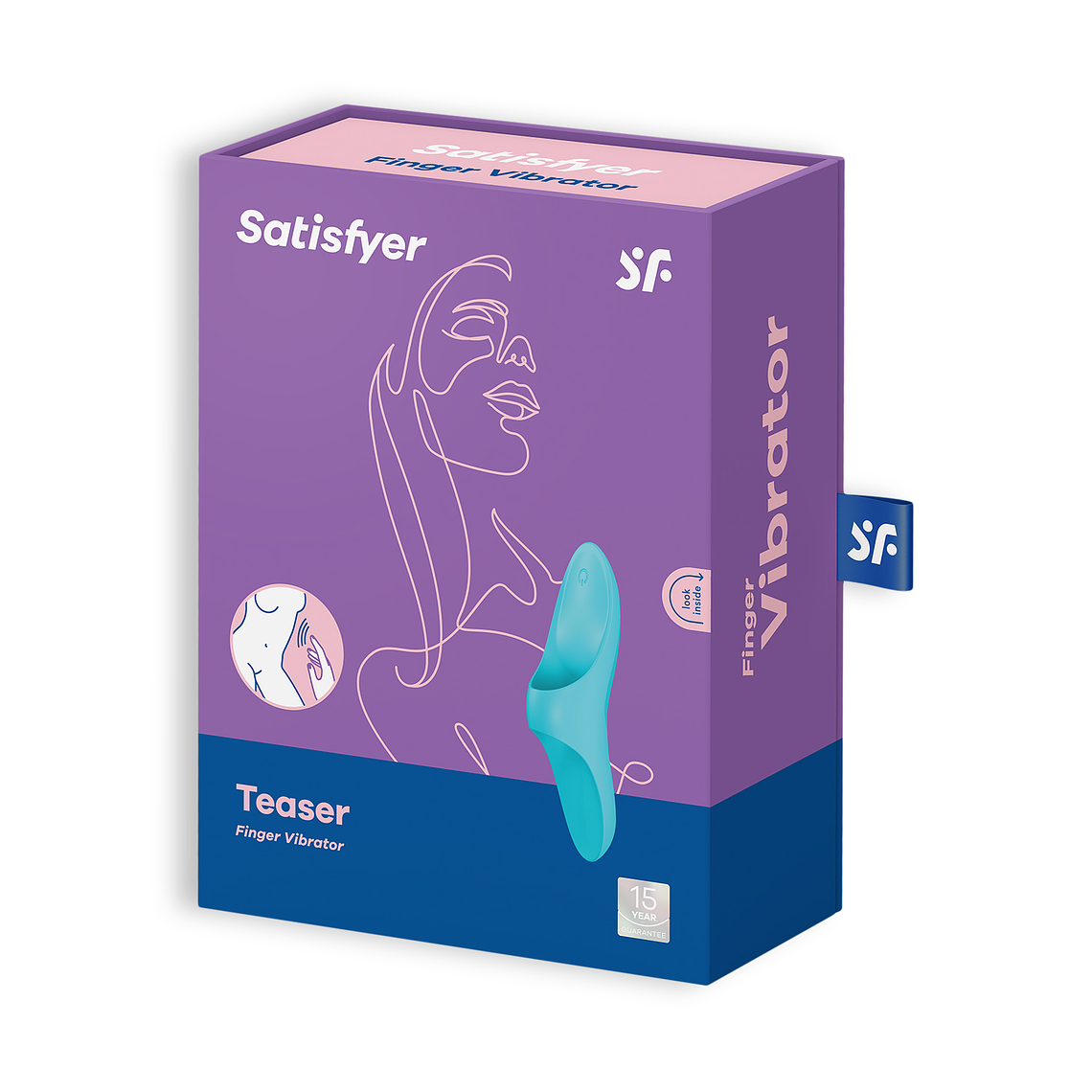 VIBRADOR DE DEDO TEASER SATISFYER AZUL 6