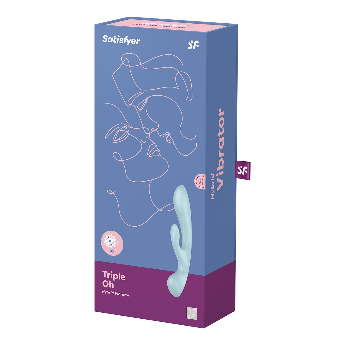 MULTI VIBRADOR TRIPLE OH AZUL SATISFYER 6