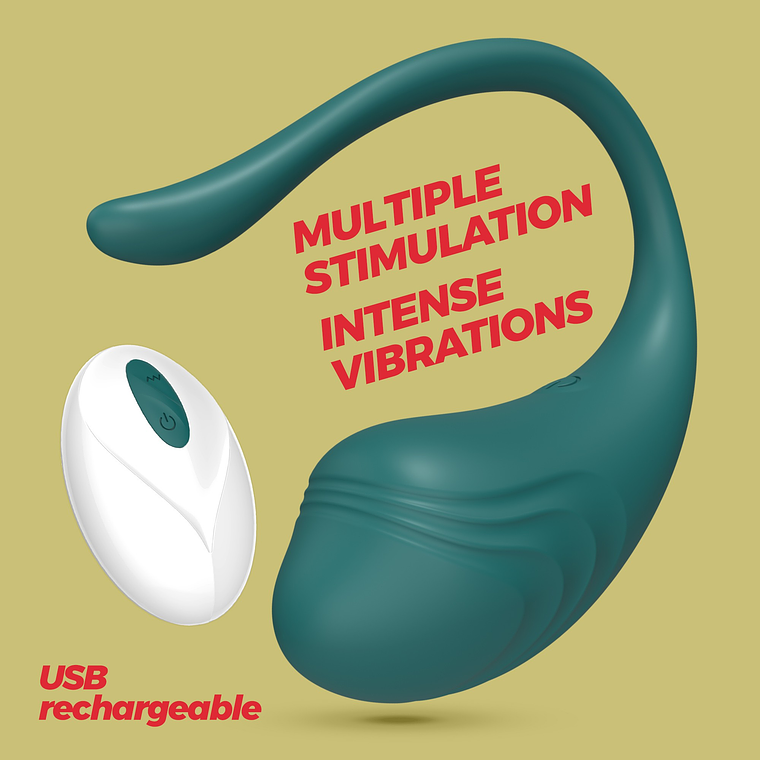 OVO VIBRATÓRIO RECARREGÁVEL COM COMANDO TAMAGO CRUSHIOUS ESMERALDA 1