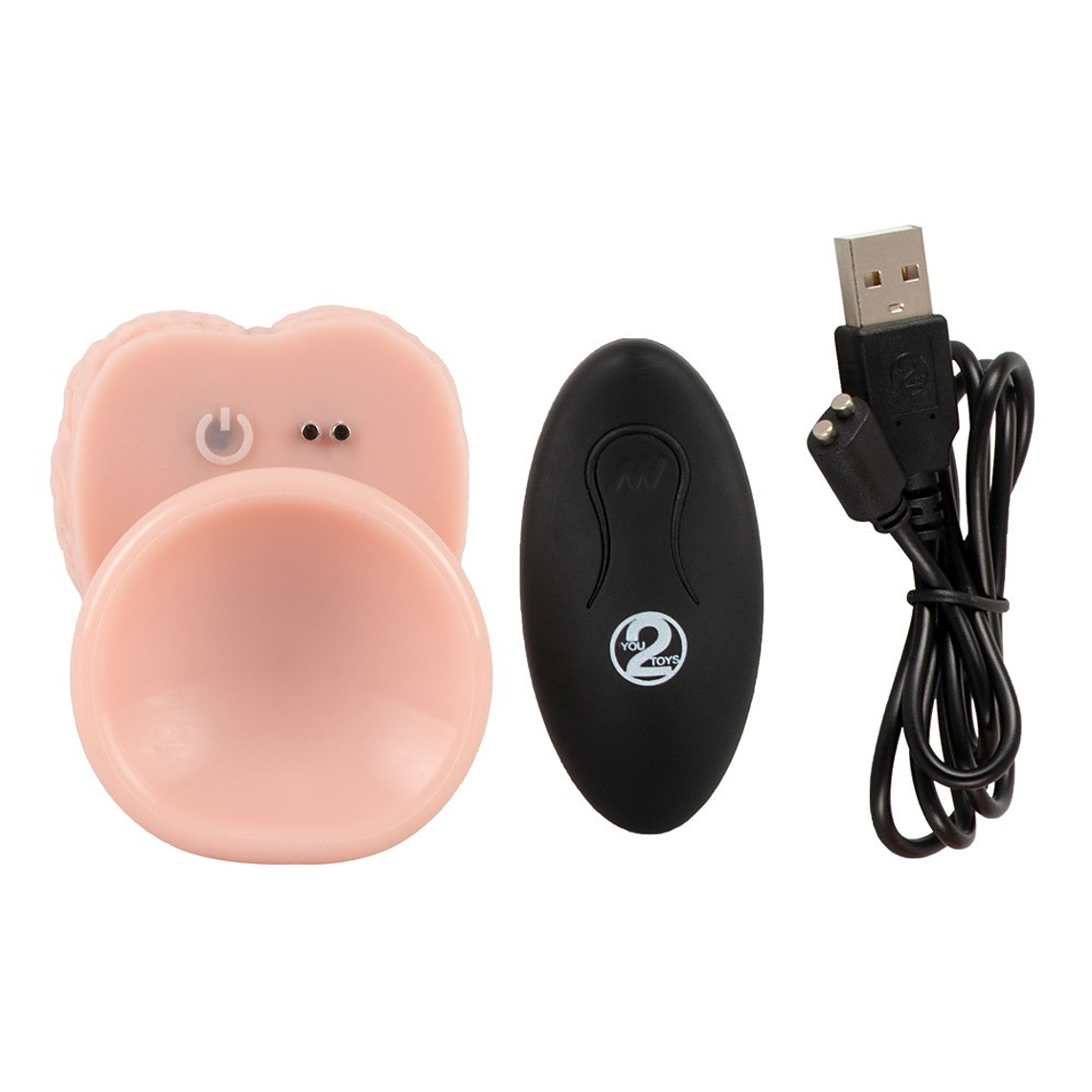 VIBRADOR REALISTA COM FUNÇÃO VAI-VEM E COMANDO SEM FIOS MEDICAL SILICONE RC VIBRATOR YOU2TOYS 8