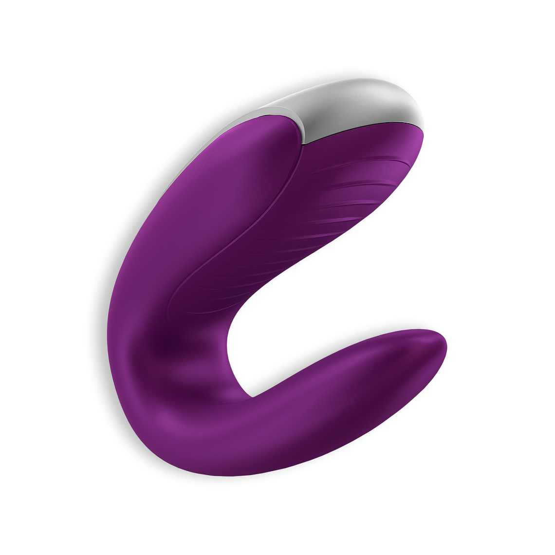 VIBRADOR DOUBLE FUN COM APP SATISFYER ROXO 6