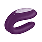 VIBRADOR DOUBLE JOY COM APP SATISFYER ROXO - Thumbnail 2