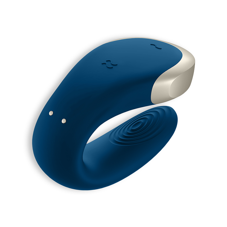 VIBRADOR DOUBLE LOVE COM APP SATISFYER AZUL 3
