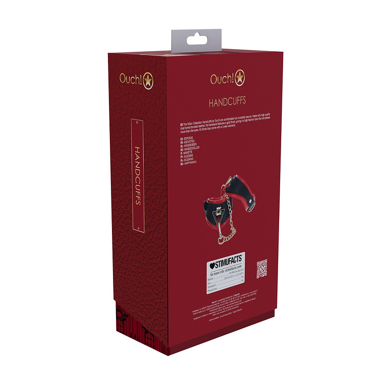 ALGEMAS MILAN COLLECTION PRETO/VERMELHO OUCH! 3