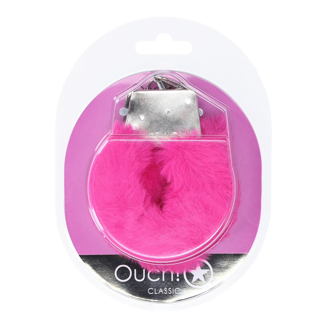 ALGEMAS COM PELUCHE CLASSIC FLUFFY ROSA OUCH! 2