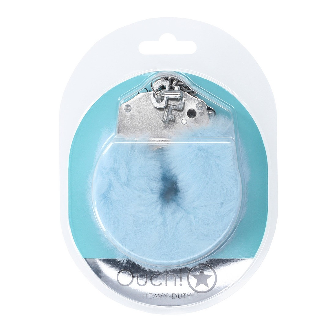 ALGEMAS COM PELÚCIA HEAVY-DUTY FLUFFY POWDER BLUE OUCH! 2