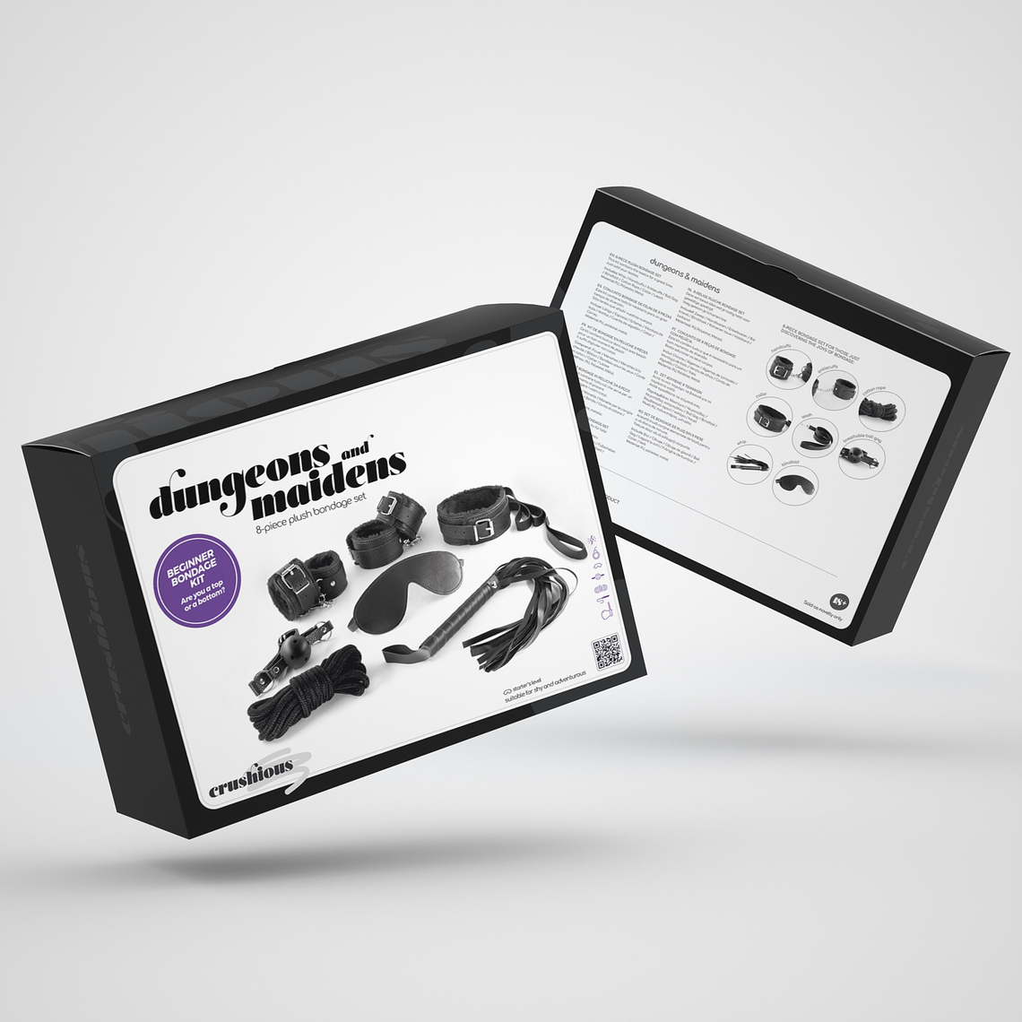 KIT BDSM DUNGEONS & MAIDENS PRETO CRUSHIOUS 4