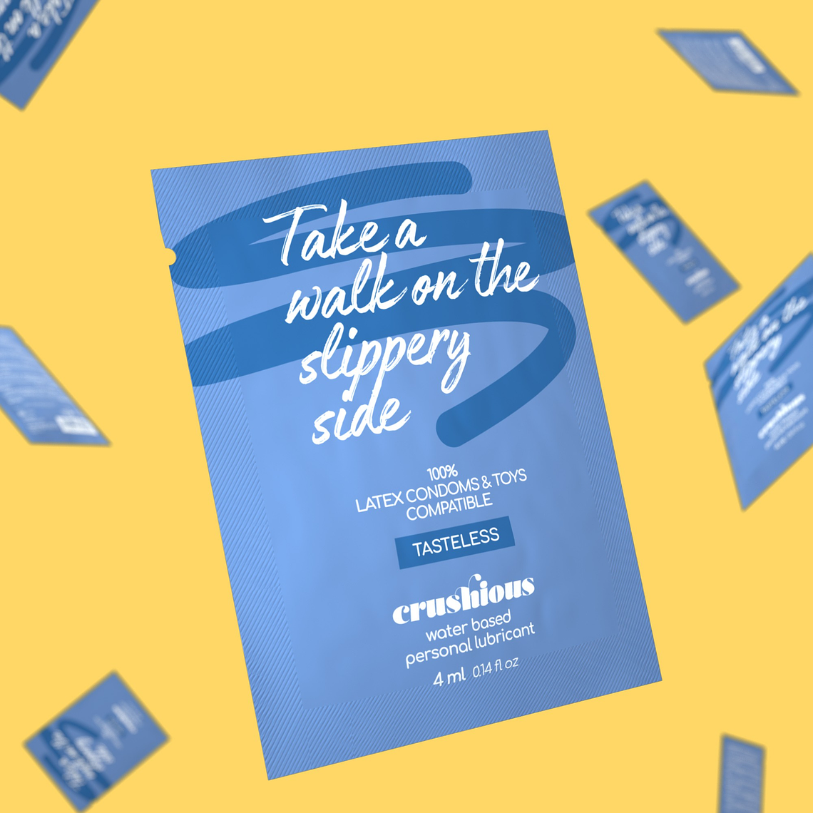 SAQUETA DE LUBRIFICANTE À BASE DE ÁGUA 4 ML CRUSHIOUS 1