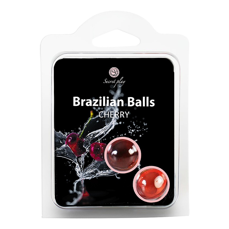 BOLAS LUBRIFICANTES BEIJÁVEIS BRAZILIAN BALLS SABOR A CEREJA 2 X 4GR 4