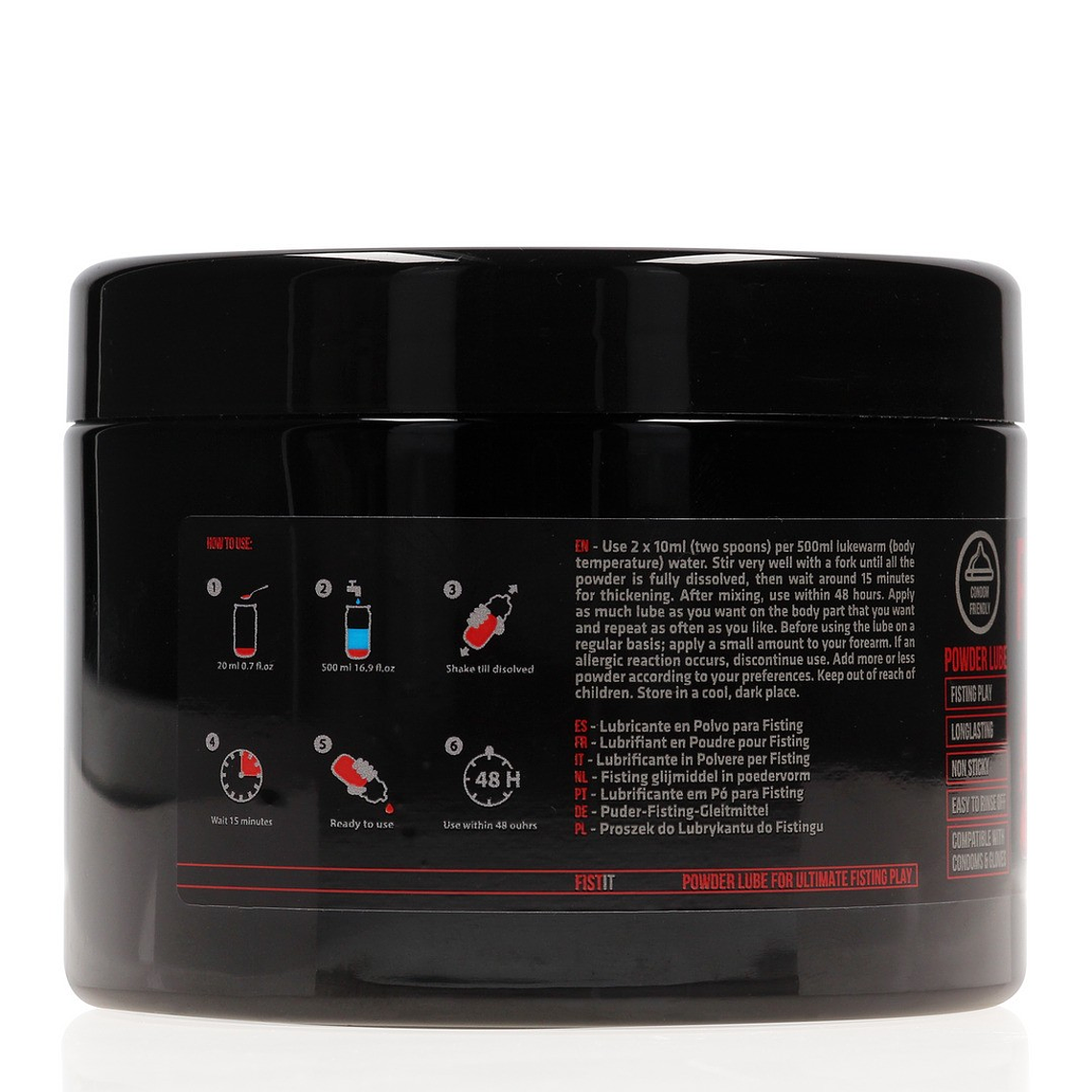 LUBRIFICANTE EM PÓ POWDER LUBE 16.2 OZ 460 GR FIST IT 2